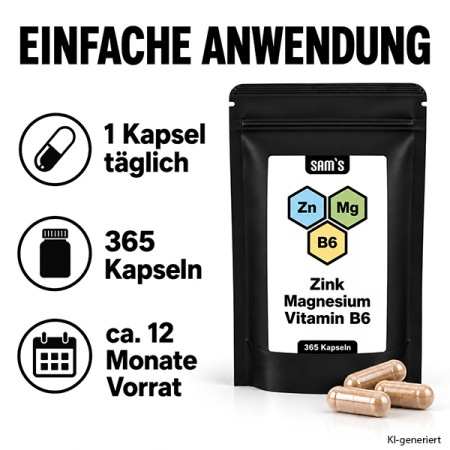 Preview: Zink + Magnesium + Vitamin B6 Kapseln