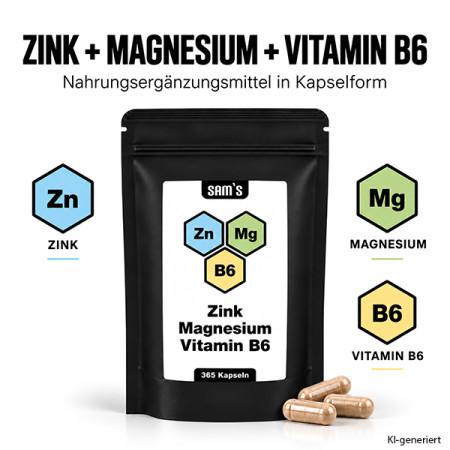 Preview: Zink + Magnesium + Vitamin B6 Kapseln