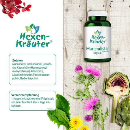 Hexen-Kräuter Mariendistel Komplex Zutaten