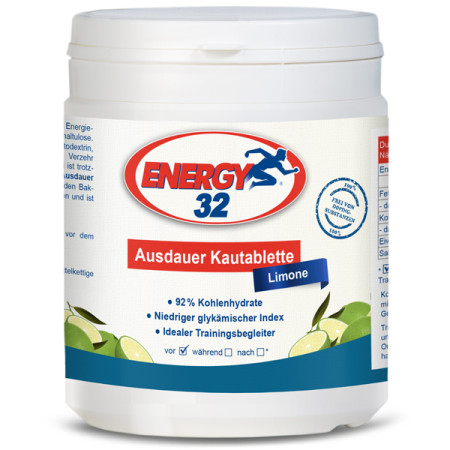 Kohlenhydrate Isomaltulose Multi-Food Energy 32 Kautabletten Limone